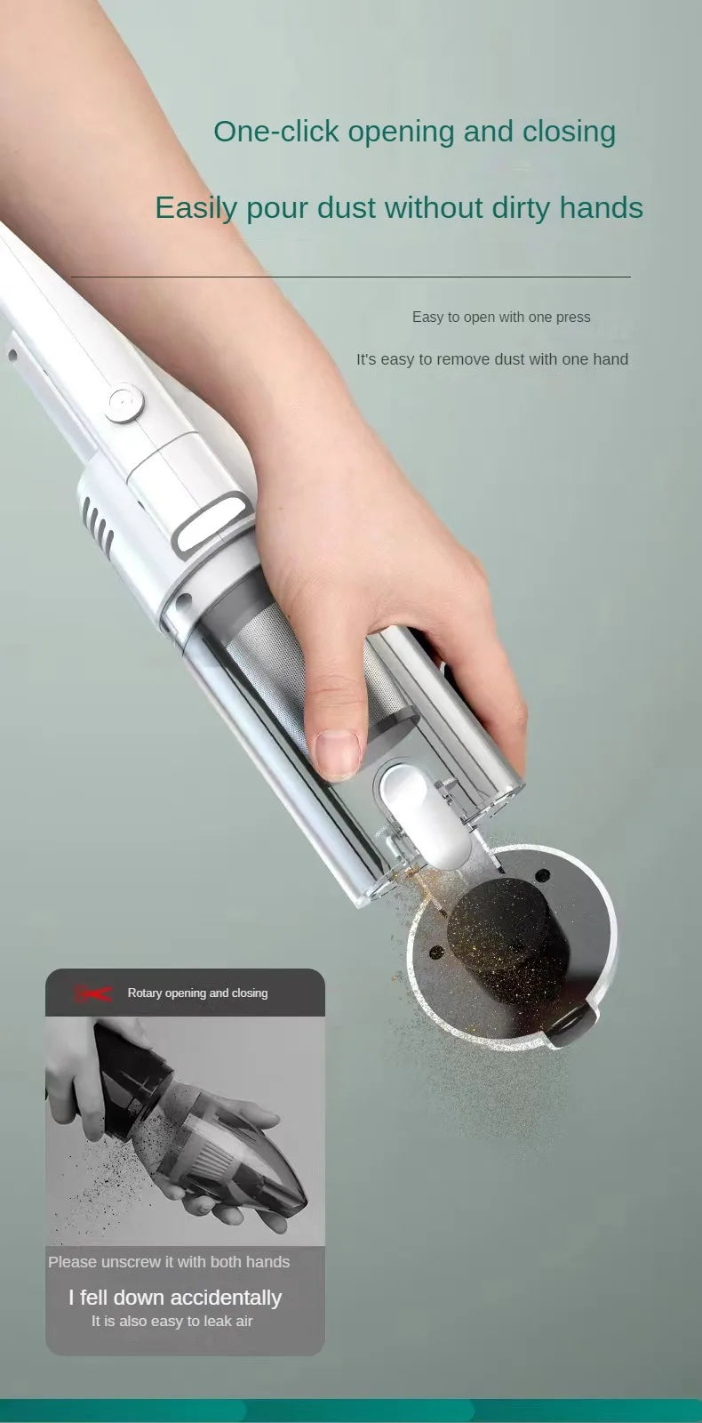 KELONCY Home & Car Handheld Vacuum - Wireless and Powerful