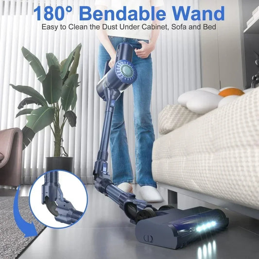 LIXIU 180° Bendable Vacuum: Powerful, Lightweight, Easy Reach