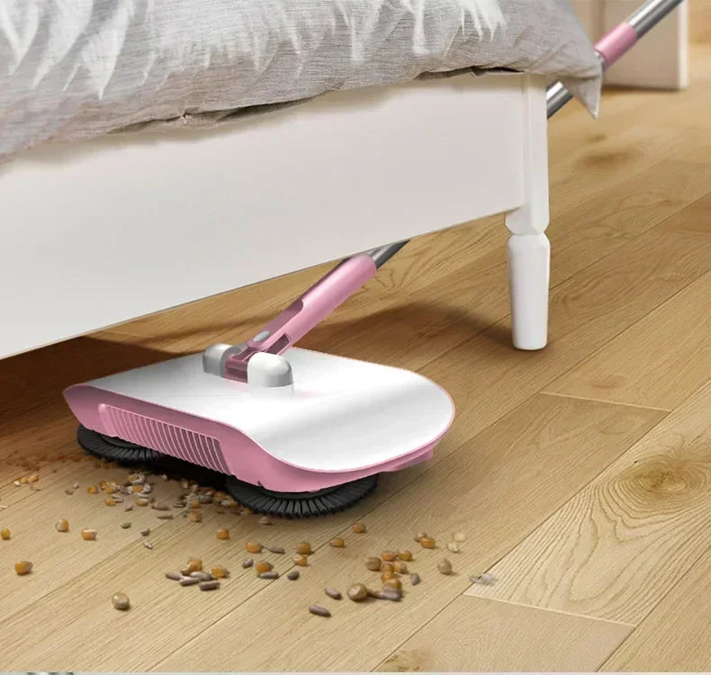 Hand-push sweeper/mop cleaning tool