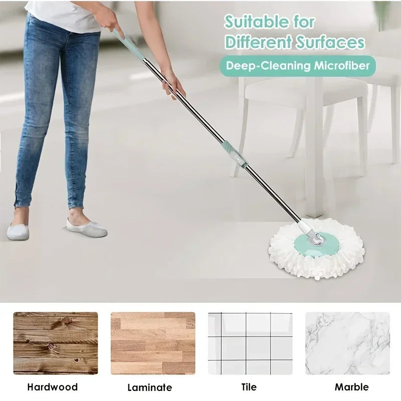 2025 NEW HOT spin mop with automatic rotating mop head