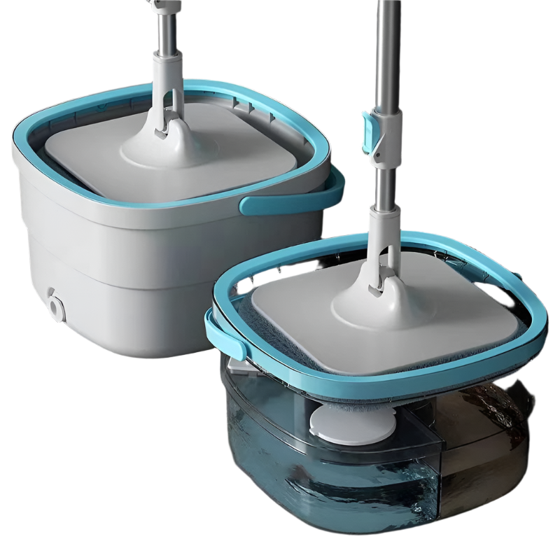 360 Spin Clean Mop with Bucket, Square Spin Mop, Microfiber.