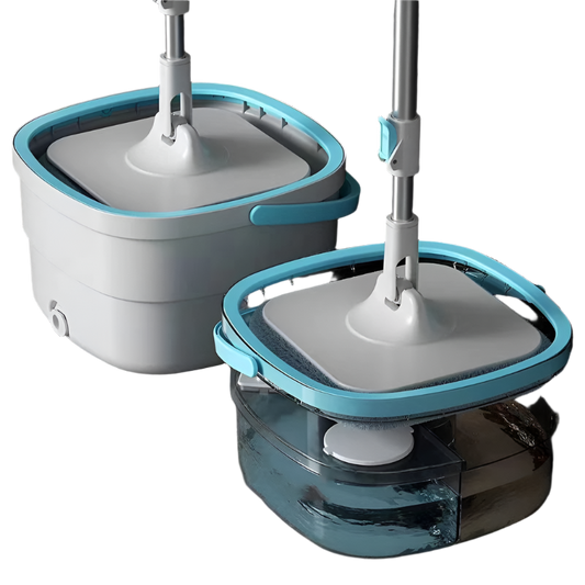 360 Spin Clean Mop with Bucket, Square Spin Mop, Microfiber.