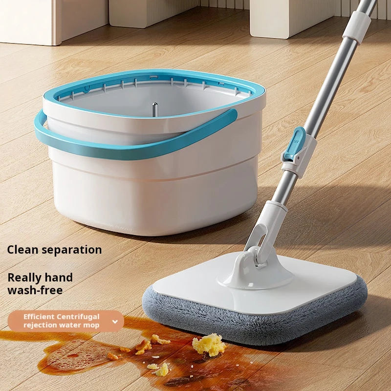 360 Spin Clean Mop with Bucket, Square Spin Mop, Microfiber.